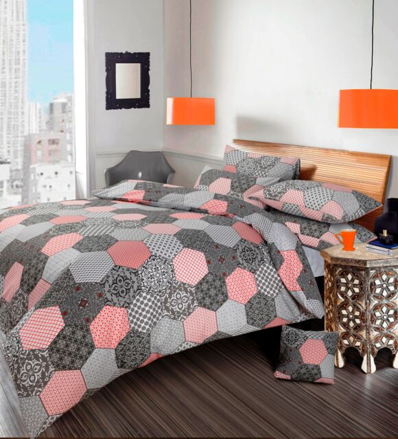 Velosso Oracle Printed Cotton Rich Printed Duvet Cover & Pillowcase Set - Size: Single