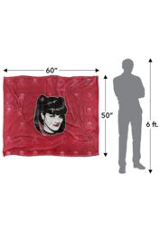ViacomCBS/Nickelodeon NCIS Abby Heart Silky Touch Super Soft Throw Blanket 152 X 127 cm in White - thumbnail 5