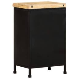 Berkfield Home Sideboard 47x35x76 cm Rough Mango Wood in Brown - Size: 47 x 35 x 76 cm - thumbnail 5