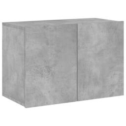 Berkfield Home 5 Piece TV Wall Units Concrete Grey Engineered Wood - thumbnail 7