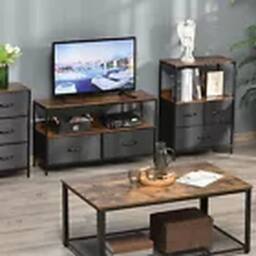 Havendro HOMCOM 3-Drawer Storage Unit - Black, Living & Bedroom in Black - thumbnail 4