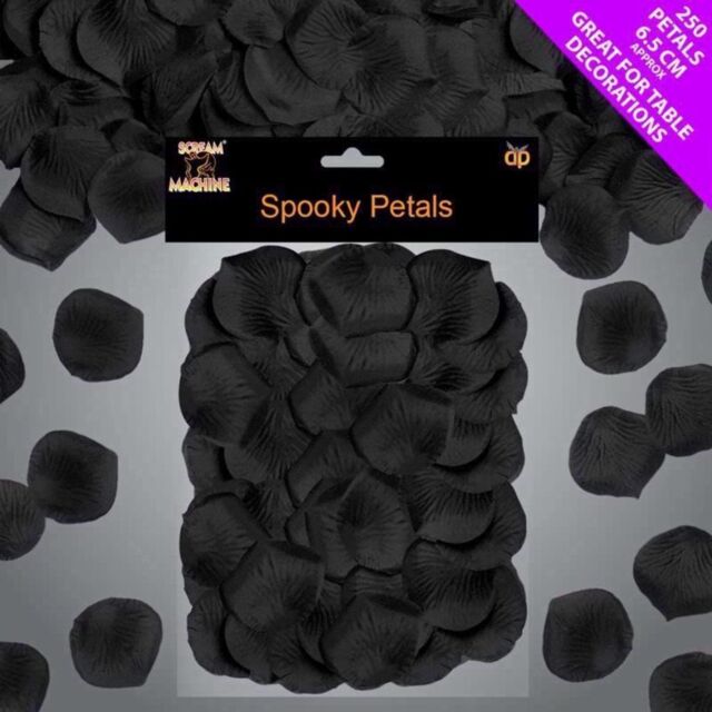 Garden Greatness 250 Black Halloween Petals - Spooky Party Confetti - Size: 1 Pack
