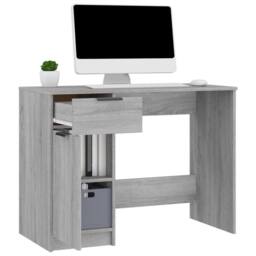 Berkfield Home Decorative Desk Grey Sonoma 100x50x75 cm Engineered Wood - Size: 100 x 50 x 75 cm - thumbnail 5