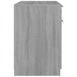 Berkfield Home Decorative Desk Grey Sonoma 100x50x75 cm Engineered Wood - Size: 100 x 50 x 75 cm - thumbnail 8