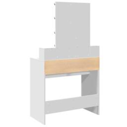 Berkfield Home Beautiful Dressing Table with LED White 80x41x144.5 cm - thumbnail 7