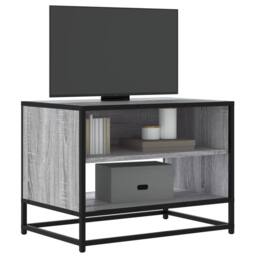 Berkfield Home TV Cabinet Grey Sonoma 61x40x46 cm Engineered Wood & Metal - Size: 61 x 40 x 46 cm - thumbnail 2