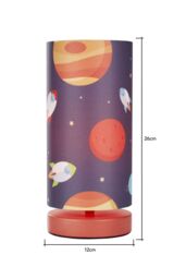 BHS Lighting Glow Space Table Lamp in Red - thumbnail 5