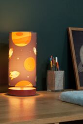 BHS Lighting Glow Space Table Lamp in Red - thumbnail 4