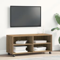 Berkfield Home TV Cabinet Artisan Oak 90x35x35 cm Engineered Wood in Brown - Size: 90 x 35 x 35 cm