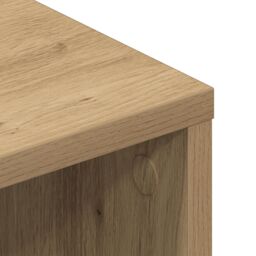 Berkfield Home TV Cabinet Artisan Oak 90x35x35 cm Engineered Wood in Brown - Size: 90 x 35 x 35 cm - thumbnail 8