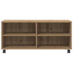 Berkfield Home TV Cabinet Artisan Oak 90x35x35 cm Engineered Wood in Brown - Size: 90 x 35 x 35 cm - thumbnail 5