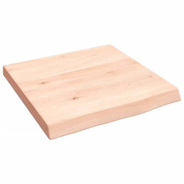 Berkfield Home Wall Shelf 40x40x(2-4) cm Untreated Solid Wood Oak in Brown - image 1