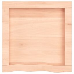 Berkfield Home Wall Shelf 40x40x(2-4) cm Untreated Solid Wood Oak in Brown - thumbnail 3
