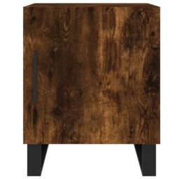 Berkfield Home Bedside Cabinets 2 pcs Smoked Oak 40x40x50 cm Engineered Wood in Brown - Size: 40 x 40 x 50 cm - thumbnail 7