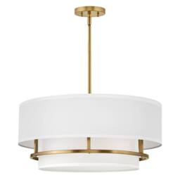 Netlighting Graham 4 Light Cylindrical Ceiling Light Lacquered Brass in Gold - thumbnail 2