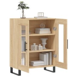 Berkfield Home Sideboard Sonoma Oak 69.5x34x90 cm Engineered Wood in Brown - thumbnail 4