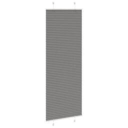 Berkfield Home Pleated Blind Anthracite 75x200 cm Fabric Width 74.4 cm Polyester in Dark Grey - thumbnail 3