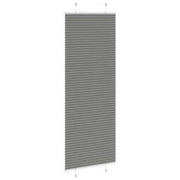 Berkfield Home Pleated Blind Anthracite 75x200 cm Fabric Width 74.4 cm Polyester in Dark Grey - thumbnail 4