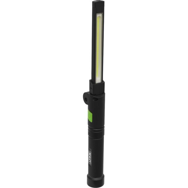 Loops Aluminium Folding Pocket Light - 2 COB & 1 SMD LED - Rechargeable - Magnetic - image 1