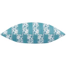Wylder Chelsea Printed Outdoor Cushion in Bright Blue - Size: 30 cm x 50 cm - thumbnail 3