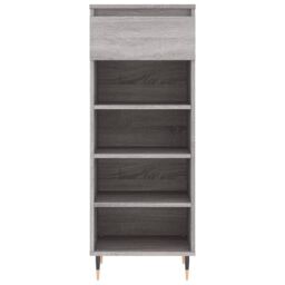 Berkfield Home Shoe Cabinet Grey Sonoma 40x36x105 cm Engineered Wood - Size: 40 x 36 x 105 cm - thumbnail 5