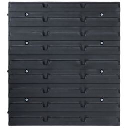 Berkfield Home 32 Piece Storage Bin Kit with Wall Panels Red & Black - thumbnail 5