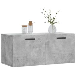 Berkfield Home Wall Cabinet Concrete Grey 80x36.5x35 cm Engineered Wood - thumbnail 3