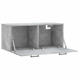 Berkfield Home Wall Cabinet Concrete Grey 80x36.5x35 cm Engineered Wood - thumbnail 6