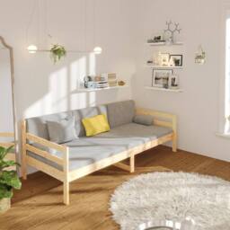 Berkfield Home Day Bed 80x200 cm Solid Wood Pine in Brown - thumbnail 4