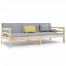 Berkfield Home Day Bed 80x200 cm Solid Wood Pine in Brown - thumbnail 2