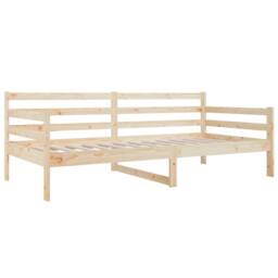 Berkfield Home Day Bed 80x200 cm Solid Wood Pine in Brown - thumbnail 5