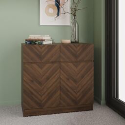 GFW Catania Compact Sideboard in Walnut