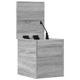 Berkfield Home Storage Box Grey Sonoma 30x35x35 cm Engineered Wood - Size: 30 x 35 x 35 cm - thumbnail 7