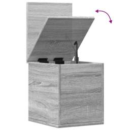 Berkfield Home Storage Box Grey Sonoma 30x35x35 cm Engineered Wood - Size: 30 x 35 x 35 cm - thumbnail 8