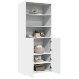 Berkfield Home Highboard White 80x42.5x185 cm Engineered Wood - thumbnail 1