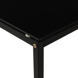 Berkfield Home Side Table Black 40x40x60 cm Tempered Glass - Size: 40 x 40 x 60 cm - thumbnail 5