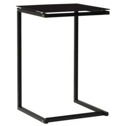 Berkfield Home Side Table Black 40x40x60 cm Tempered Glass - Size: 40 x 40 x 60 cm - thumbnail 1