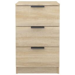 Berkfield Home Bedside Cabinet Sonoma Oak 40x36x65 cm in Brown - Size: 40 x 36 x 65 cm - thumbnail 6