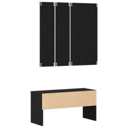 Berkfield Home Hallway Furniture Set in Black Oak Engineered Wood - thumbnail 6
