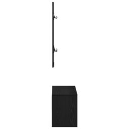 Berkfield Home Hallway Furniture Set in Black Oak Engineered Wood - thumbnail 8