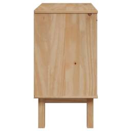 Berkfield Home Hallway Cabinet OTTA 75x40x75 cm Solid Wood Pine in Light Tan - Size: 75 x 40 x 75 cm - thumbnail 6