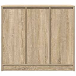 Berkfield Home Sideboard Sonoma Oak 85x34x76 cm Engineered Wood in Light Tan - Size: 85 x 34 x 76 cm - thumbnail 6