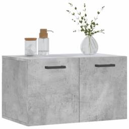 Berkfield Home Wall Cabinet Concrete Grey 60x36.5x35 cm Engineered Wood - thumbnail 1