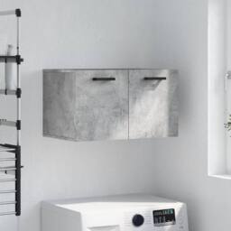 Berkfield Home Wall Cabinet Concrete Grey 60x36.5x35 cm Engineered Wood - thumbnail 2
