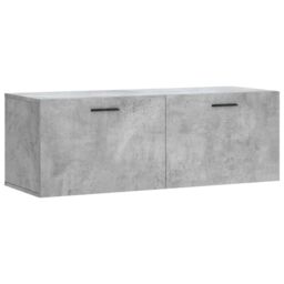 Berkfield Home Wall Cabinet Concrete Grey 100x36.5x35 cm Engineered Wood - thumbnail 2