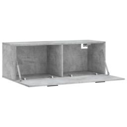Berkfield Home Wall Cabinet Concrete Grey 100x36.5x35 cm Engineered Wood - thumbnail 6