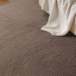 THE RUGS Eleni Wool Rug Hand Tufted Wool Geometric Area Rug Scandinavian Style in Brown - Size: 120 cm x 180 cm - thumbnail 4