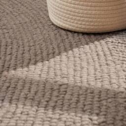 THE RUGS Eleni Wool Rug Hand Tufted Wool Geometric Area Rug Scandinavian Style in Brown - Size: 120 cm x 180 cm - thumbnail 6