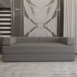 MN Furniture Modern 3 Seater Sofa Bed - Easy Setup No Assembly Required in Grey - thumbnail 4