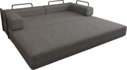 MN Furniture Modern 3 Seater Sofa Bed - Easy Setup No Assembly Required in Grey - thumbnail 7